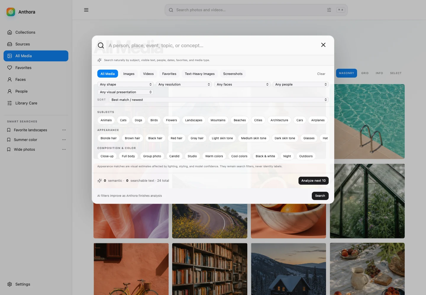 Anthora search results